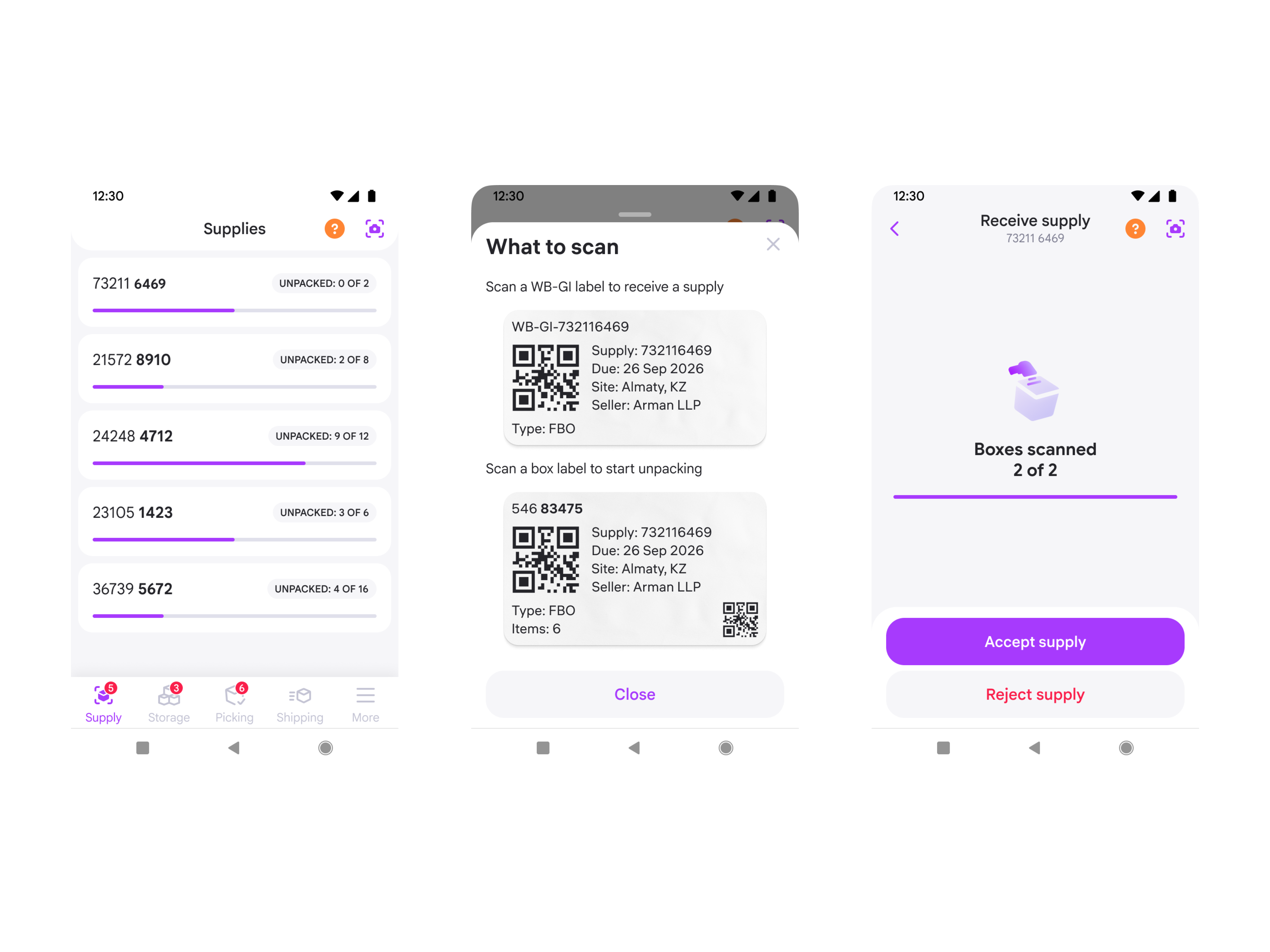 Dark Store mobile operations app case preview